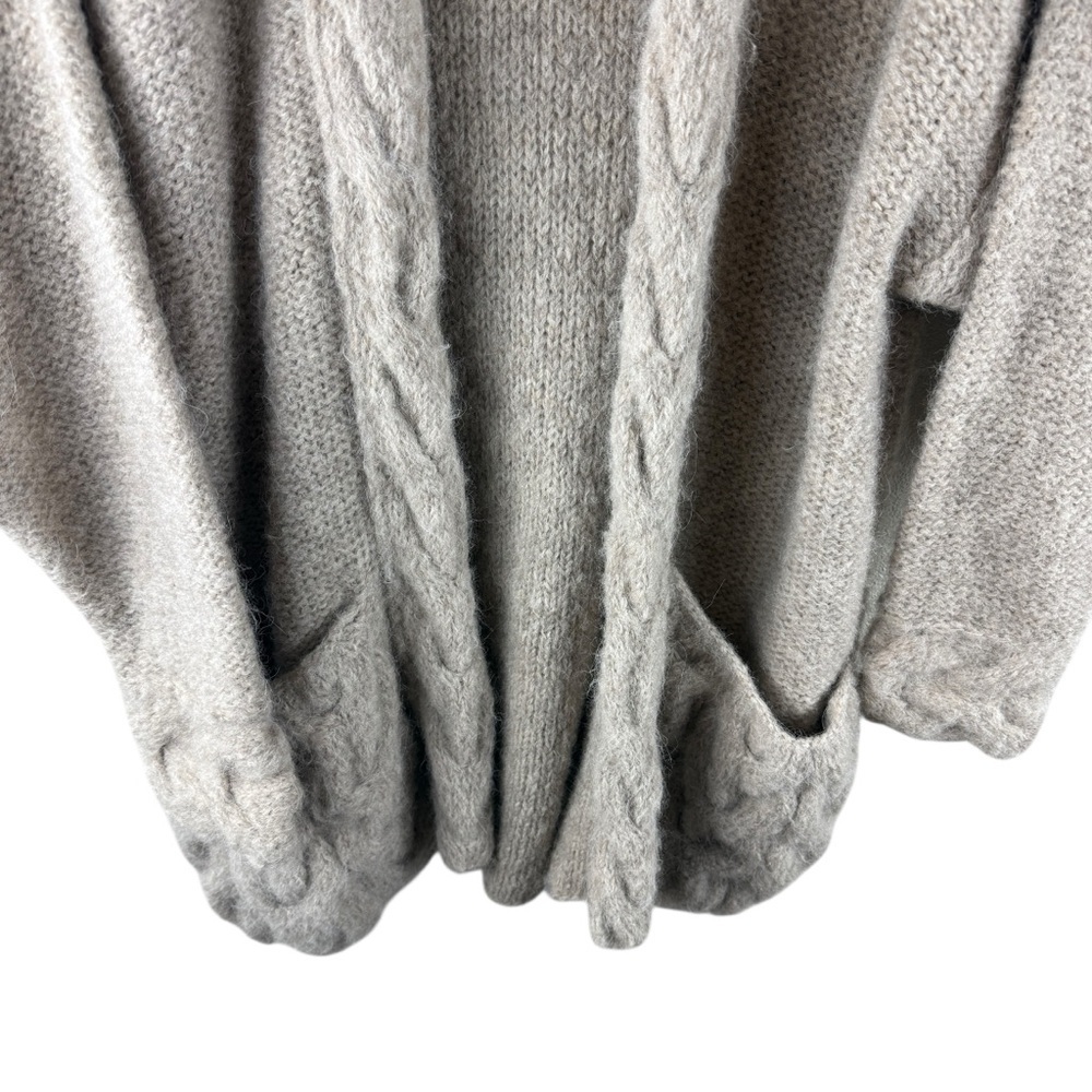 Forever Amano Hand Knit Alpaca Open Front Longline Cardigan S/M — image 5 of 7
